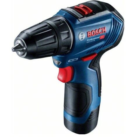 Bosch GSR 12 V-30 Taladro/atornillador a batería (2× GBA 12V 2.0 Ah + GAL 12V-40 + (Brushless))