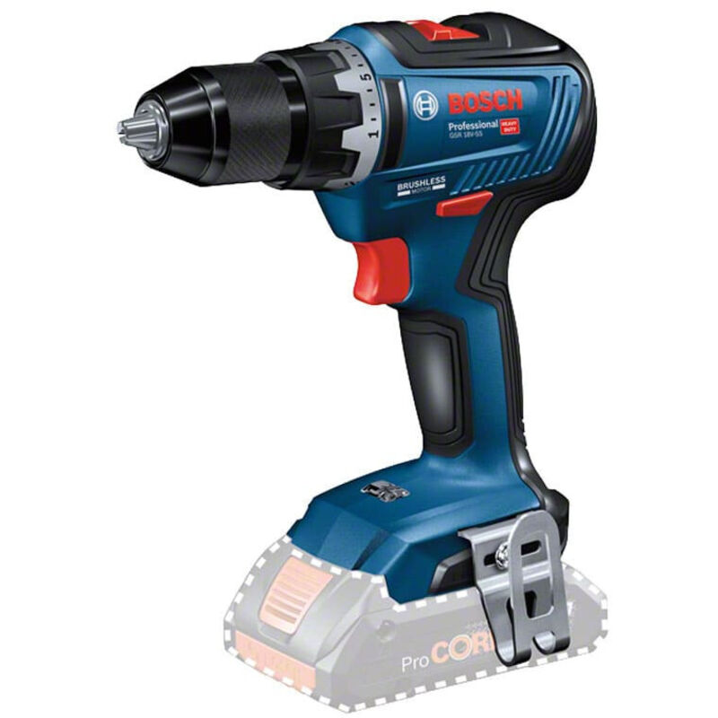 Bosch Professional 18V System perceuse visseuse sans fil GSR 18V 55 couple max. 55 Nm 1 800 trmin avec 2 batteries 4 0 Ah chargeur GAL 18V 20 set d’accessoires 82 pièces Case Pick & Click - vue 4