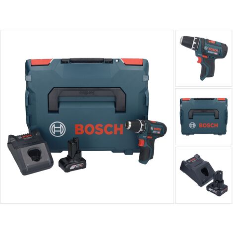 Bosch GSR 12V-15 Professional Perceuse-visseuse sans fil avec boîtier L-Boxx + 1x Batterie GBA 6,0 Ah + Chargeur GAL 1230