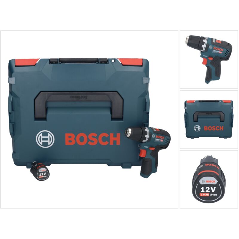 Bosch gsr 12V-35 Trapano avvitatore a batteria professionale 12 v 35 Nm Brushless + 1x batteria 3,0 Ah + L-Boxx - senza caricabatteria