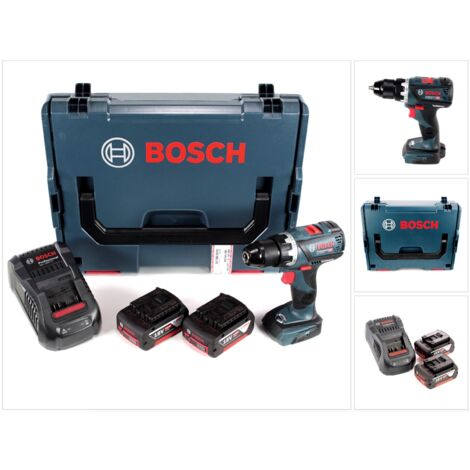 Bosch GSR 18 V-60 C Professional Brushless Li-Ion Akku Bohrschrauber in L-Boxx mit 2x GBA 5,0 Ah Akku und GAL 1880 CV Ladegerät ( 06019G1100 )