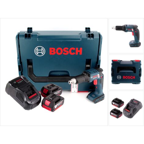 Bosch GSR 18 V-EC TE Visseuse plaquiste sans fil 18V 1/4" + Coffret de transport L-Boxx + 2x Batteries 5,0 Ah + Chargeur