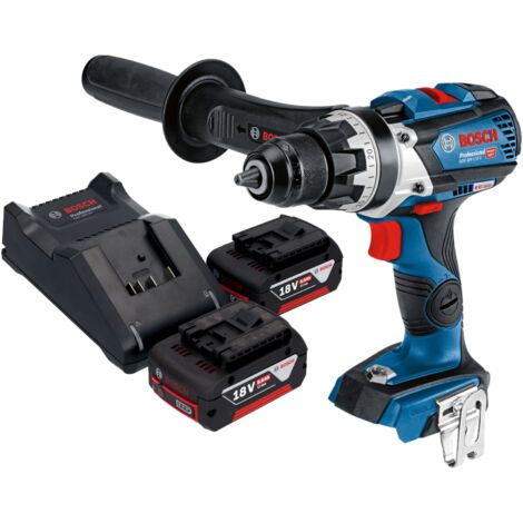 Bosch GSR 18V-110 C Professional Akku Bohrschrauber 18 V 110 Nm Brushless + 2x Akku 5,0 Ah + Ladegerät