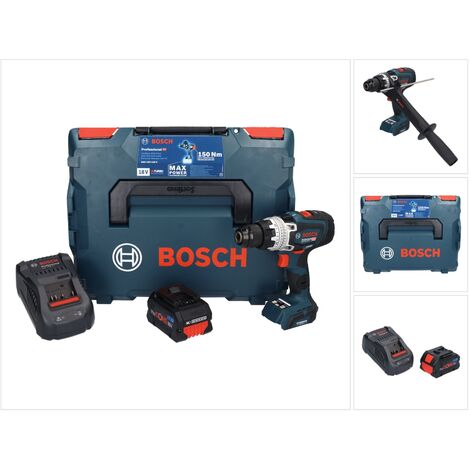 Bosch GSR 18V-150 C Professional Akku Bohrschrauber 18 V 150 Nm Biturbo Brushless + 1x ProCORE Akku 5,5 Ah + Ladegerät + L-Boxx