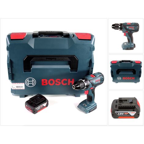 Bosch GSR 18V-28 Perceuse-visseuse sans fil 18V 1/2" 13mm + Coffret de transport L-Boxx + 1 x Batterie 5 Ah - sans Chargeur
