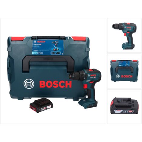 Bosch GSR 18V-55 Akku Bohrschrauber 18 V 55 Nm Brushless + 1x Akku 2,0 Ah + L-Boxx - ohne Ladegerät
