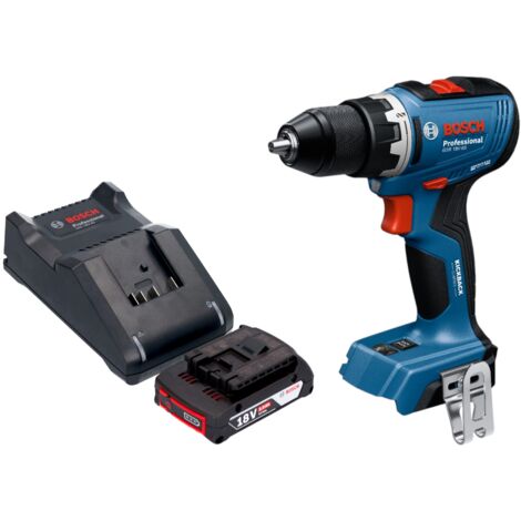 Bosch GSR 18V-65 Professional Akku Bohrschrauber 18 V 63 Nm Brushless + 1x Akku 2,0 Ah + Ladegerät