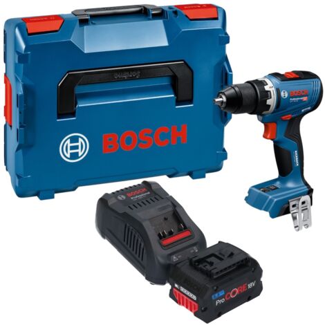 Bosch GSR 18V-65 Professional Akku Bohrschrauber 18 V 63 Nm Brushless + 1x ProCORE Akku 5,5 Ah + Ladegerät + L-Boxx