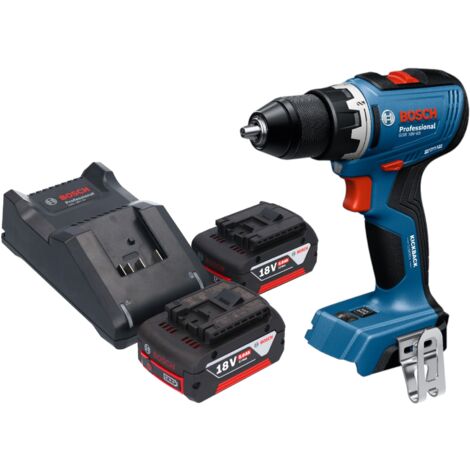 Bosch GSR 18V-65 Professional Akku Bohrschrauber 18 V 63 Nm Brushless + 2x Akku 5,0 Ah + Ladegerät