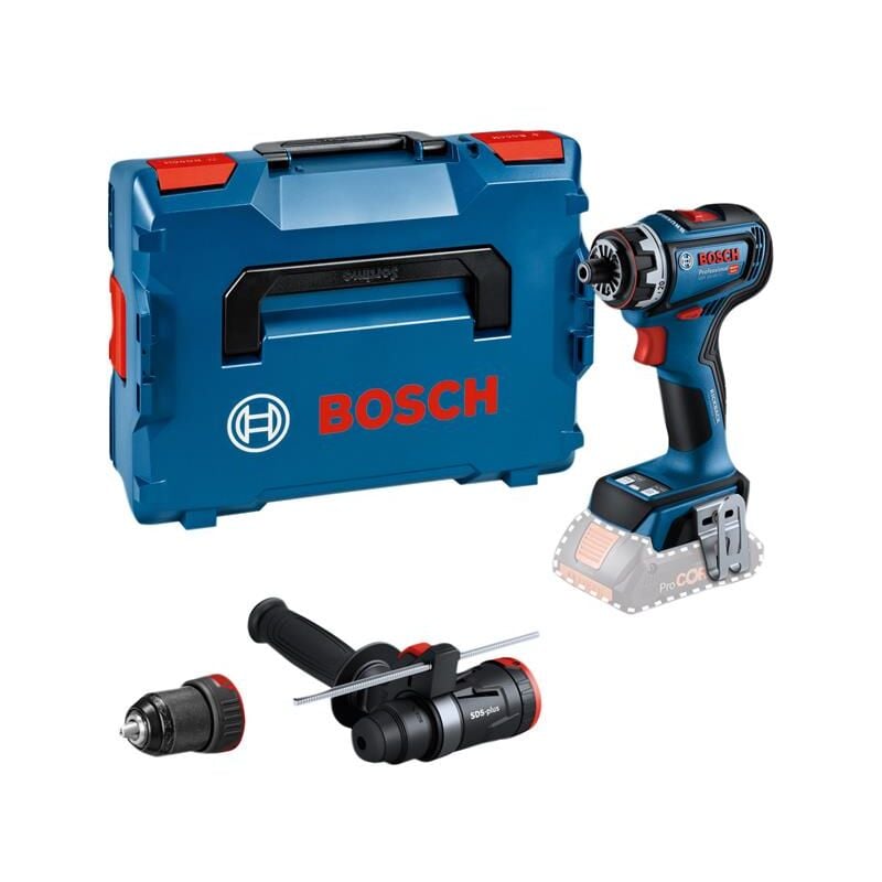 06019K6204 gsr 18V-90 fc Pro FlexiClick Drill Driver + 2 Attachments in Case 18V Bare Unit BSH6019K6204 - Bosch