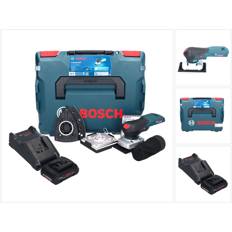 Bosch Professional - Bosch gss 18V-13 Ponceuse vibrante sans fil 18 v + 1x batterie ProCORE 4,0 Ah + chargeur + l-boxx