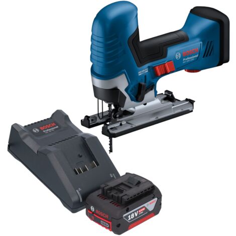 Bosch GST 18V-125 S Professional Akku Stichsäge 18 V 125 mm Brushless + 1x Akku 4,0 Ah + Ladegerät