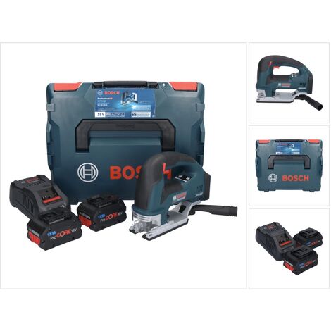 Bosch GST 18V-155 BC Akku Stichsäge 18 V 135 mm Brushless + 2x ProCORE Akku 5,5 Ah + Ladegerät + L-Boxx
