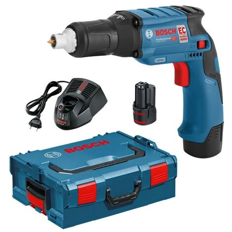 Bosch GTB 12V-11 Visseuse plaquiste à batteries 12V Li-Ion (2x batterie 3.0Ah) dans L-Boxx - moteur sans charbon