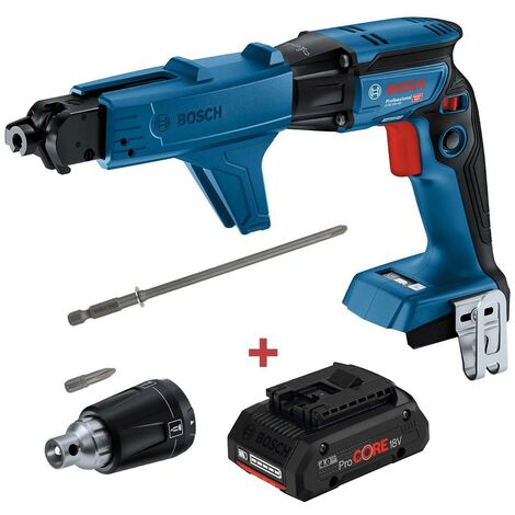 Bosch GTB 18V-45 18v Brushless Collated Drywall Screwdriver + 4ah Pro Core Batt