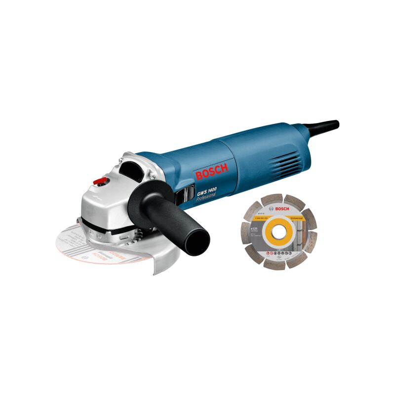 Bosch Gws 1400 Meuleuse D Angle Incl Lame De Scie Diamant Dans Mallette 1400w 125mm 601824900