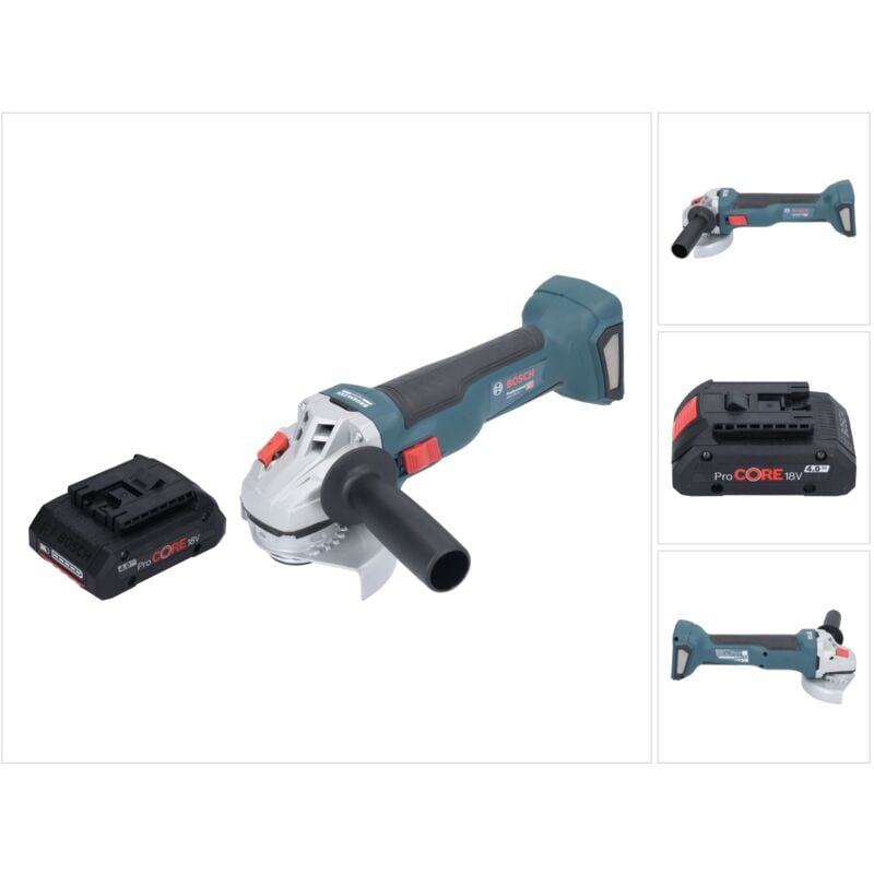Bosch gws 18V-10 Professional Meuleuse angulaire sans fil 18 v 115 mm Brushless + 1x batterie ProCORE 4,0 Ah - sans chargeur