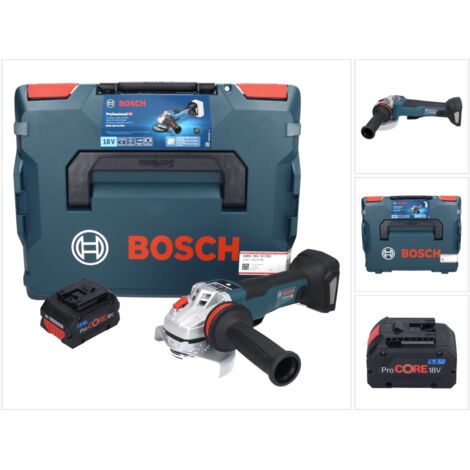 Bosch GWS 18V-10 PSC Professional Akku Winkelschleifer 18 V 125 mm Brushless + 1x ProCORE Akku 5,5 Ah + L-Boxx - ohne Ladegerät