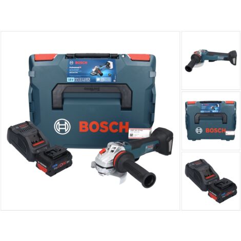 Bosch GWS 18V-10 PSC Professional Akku Winkelschleifer 18 V 125 mm Brushless + 1x ProCORE Akku 5,5 Ah + Ladegerät + L-Boxx