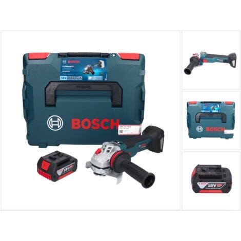 Bosch GWS 18V-10 SC Akku Winkelschleifer 18 V 125 mm Brushless + 1x Akku 5,0 Ah + L-Boxx - ohne Ladegerät