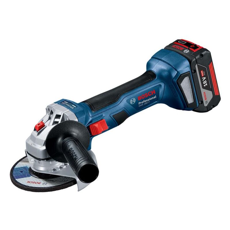 Bosch GWS 18V-7 Professional Angle Grinder 115mm 18V 2 x 4.0Ah Li-ion BSH6019H9070
