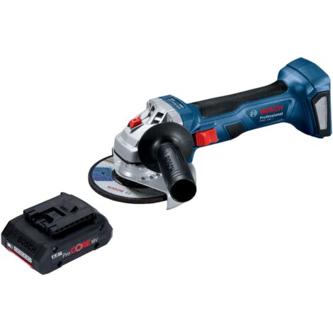 Bosch GWS 18V-7 Professional Akku Winkelschleifer 18 V 115 mm Brushless + 1x ProCORE Akku 4,0 Ah - ohne Ladegerät