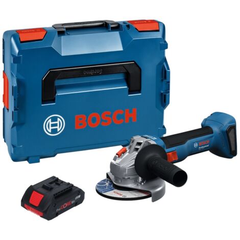 Bosch GWS 18V-8 Professional Akku Winkelschleifer 18 V 125 mm Brushless + 1x ProCORE Akku 4,0 Ah + L Boxx - ohne Ladegerät