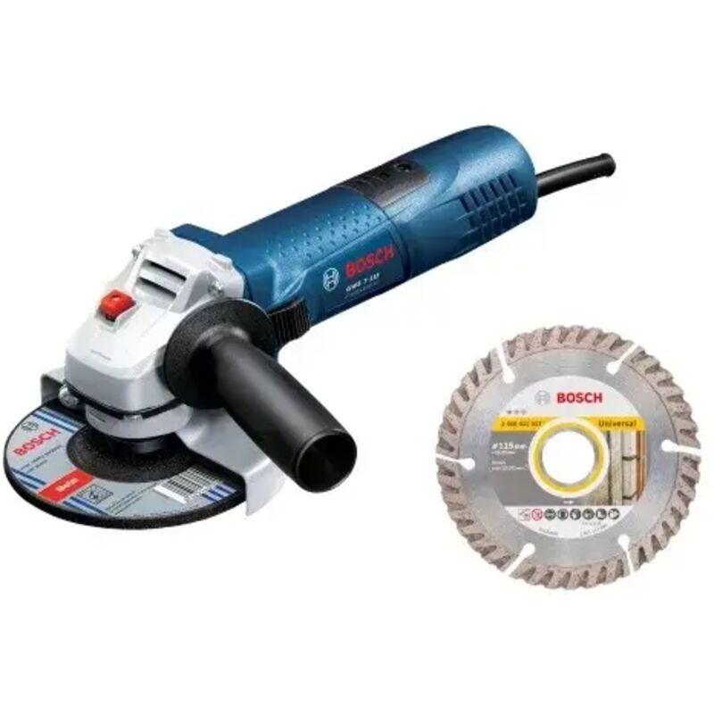 Bosch - gws 7-115 Smerigliatrice angolare 720 w con disco diamantato 115 mm
