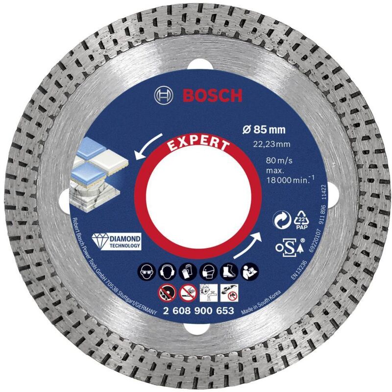 HardCeramic Disco diamantato Expert - 85x1,6 mm - Bosch