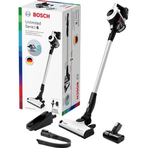 Bosch Serie 6 BKS611MTB scopa elettrica Senza sacchetto Nero, Bianco