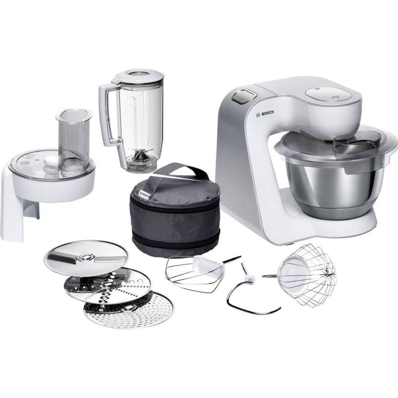 Bosch Haushalt MUM58W20 Robot da cucina 1000 W Bianco, Argento (opaco)