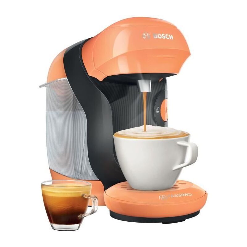 Image of Bosch - Haushalt Style TAS1106 Arancione Macchina per caffè con capsule One Touch, regolabile in altezza