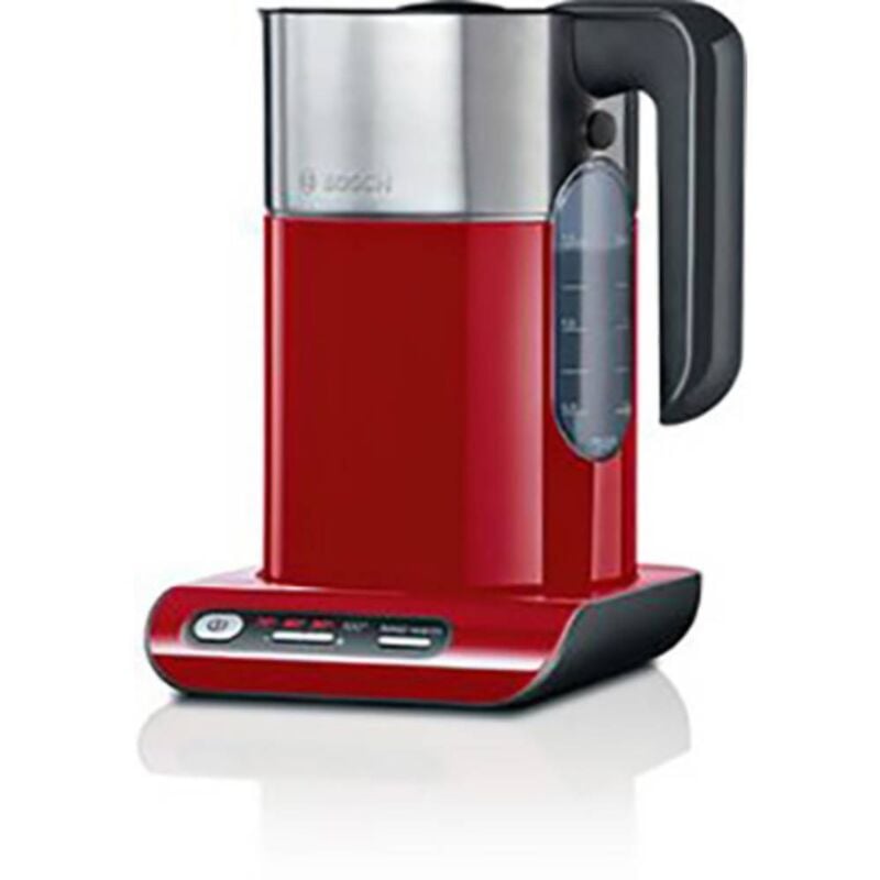 Bosch Haushalt Styline Bollitore senza filo, Protezione da surriscaldamento Rosso Capacità effettiva: 1.5 l