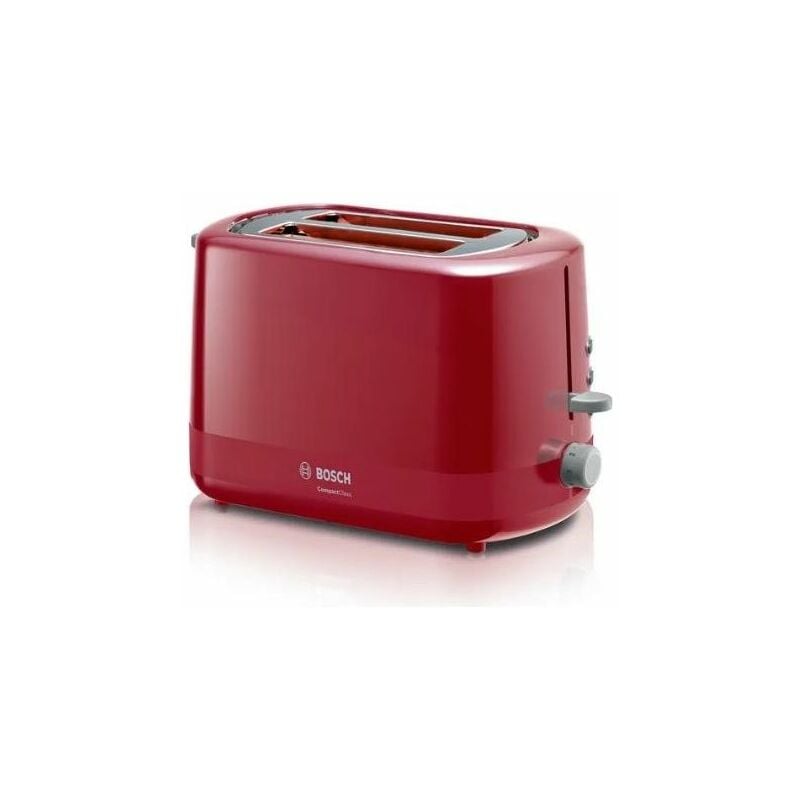Image of Bosch CompactClass TAT3A114 Tostapane compatto con funzione di scongelamento-riscaldamento HighLift spegnimento automatico rosso