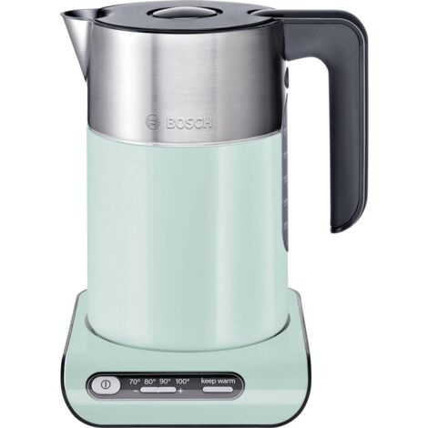 Bosch Haushalt TWK8612P Bouilloire sans fil vert clair, acier inoxydable