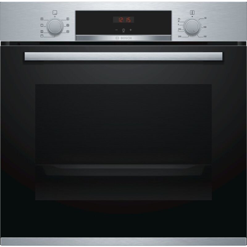 Image of Serie 4 HBA533BS1. Dimensione del forno: Media, Tipo di forno: Forno elettrico, Capacità interna forno totale: 71 l. Posizionamento dell'apparecchio: