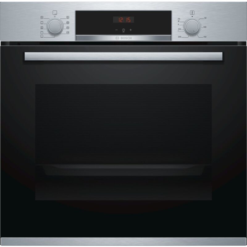 Bosch Serie 4 HBA534BS0 Forno da incasso 60 x 60 cm Acciaio Classe A. Dimensione del forno: Media, Tipo di forno: Forno elettrico, Capacità interna