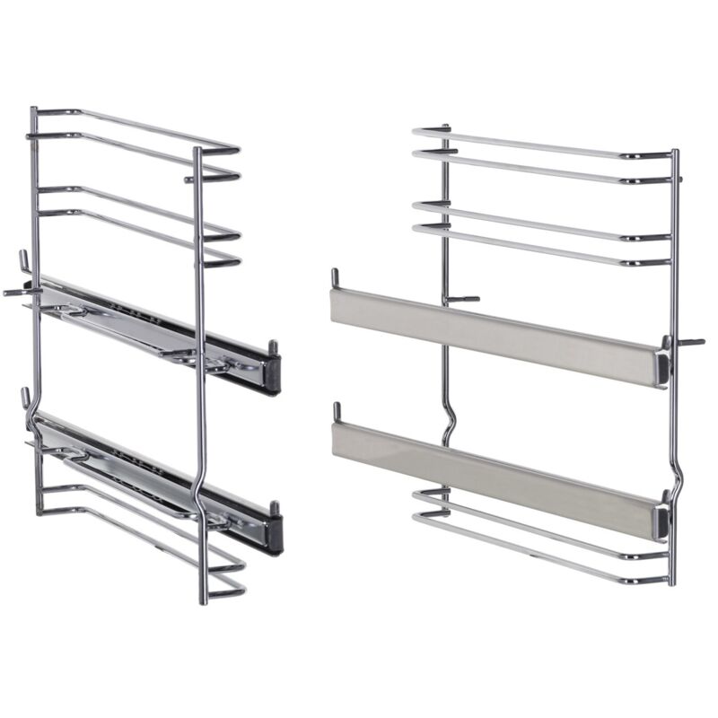 Estrazione telescopica Bosch a 2 vie, acciaio inox, HEZ438201