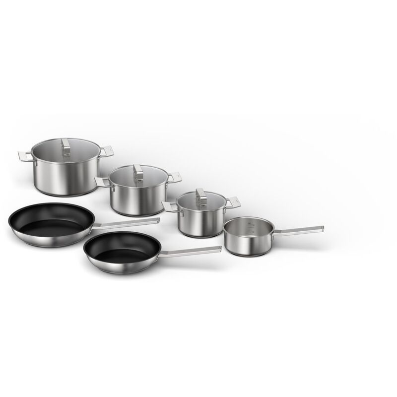 Set di pentole in acciaio inox da 6 pezzi - HEZ9SE060 Bosch
