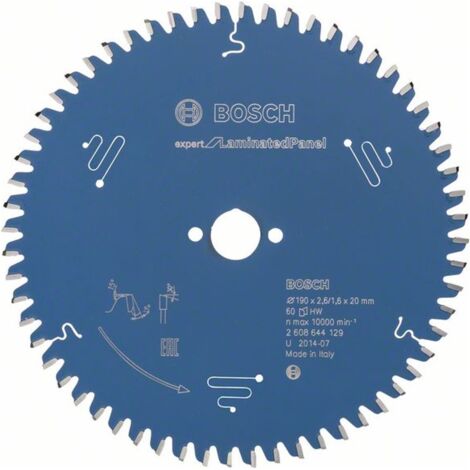 Bosch HM-Sägeblatt 190x2,6x20 Z60 2608644129 Expert for Laminated Panel
