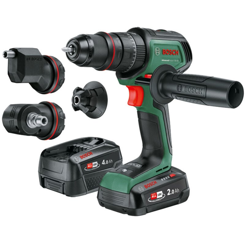 Trapano a percussione a batteria AdvancedImpact 18V-80 QuickSnap, 2 x batteria PBA 18V