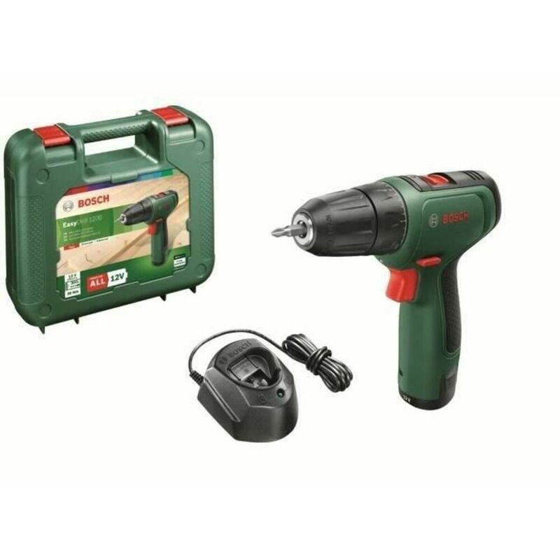 EasyDrill 1200 1500 rpm Keyless 940 g Nero, Verde - Bosch