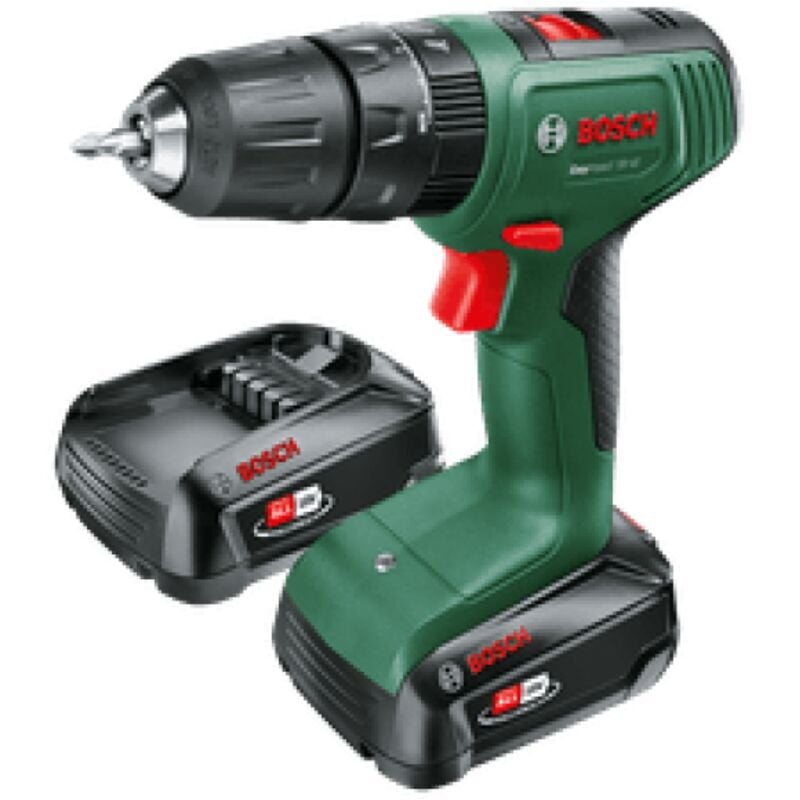 Trapano avvitatore a percussione Bosch EasyImpact 18V40 + (2xbatteria 2,0Ah) + caricabatterie AL18V-20 in valigetta