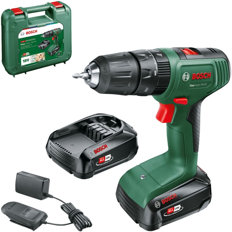 Image of 06039D8108 EasyImpact 18V-40 (2x 20Ah) (Include 2 batterie + 1 caricabatterie) - Bosch