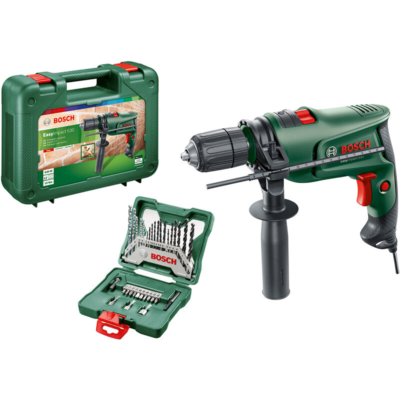 Kit valigetta trapano elettrico Bosch easyimpact 630 e x33' 630 w