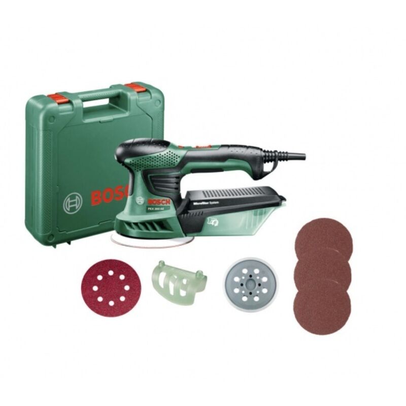 Bosch Hobby PEX 300 AE Levigatrice rotorbitale 270 W con accessori