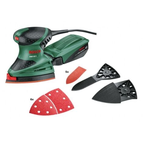 Bosch Hobby PSM 160 A Ponceuse portative 160 W avec accessoires