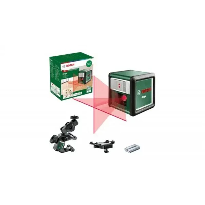 Bosch - Hobby Quigo iii Niveau à bulle laser multifonctionnel avec 2 lignes rouges
