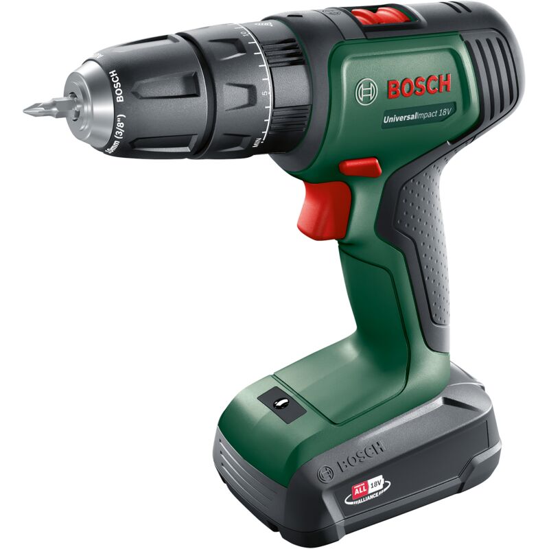 Perceuse Visseuse À Percussion Bosch UniversalImpact 18V – 18V, 1,5 Ah, Coffret - vue 5