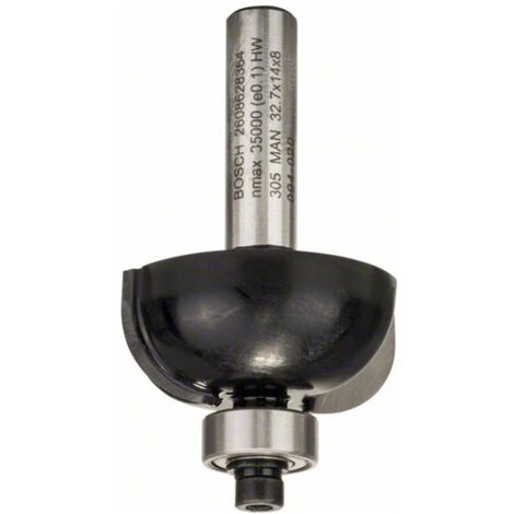 Bosch Hohlkehlfräser, 8 mm, R1 10 mm, D 32,7 mm, L 14 mm, G 55 mm